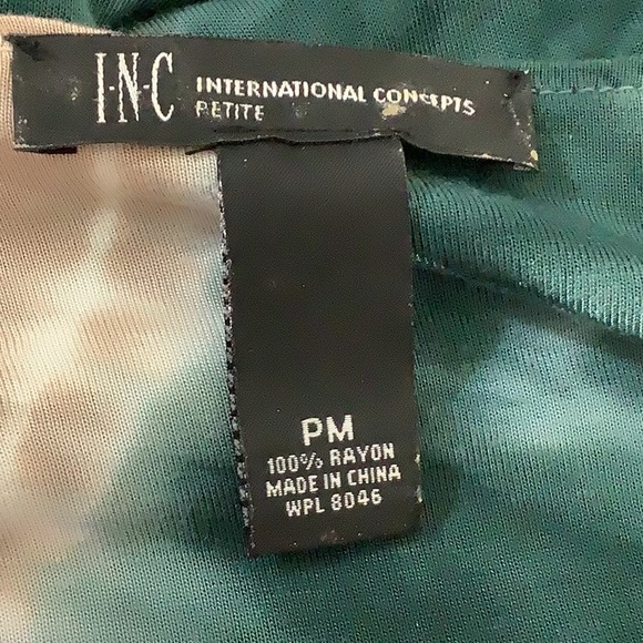 I-N-C International Concept Petite Tie Dye Dress - Picture 9 of 9